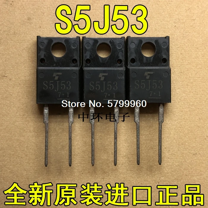10pcs/veliko S5J53 TO-220F-2 tranzistor