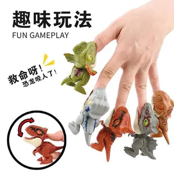 1PC Mini Prst-grizenje figuric Igrače Simulacija Dinozaver Model Dino Ugrizniti Roko, Fantje, Otroci Igrače