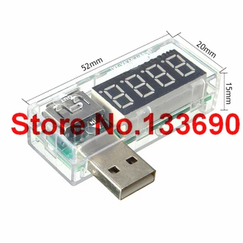 1pcs Digitalni USB Mobile Power polnilni tok Napetost Tester Meter Mini USB Polnilec Zdravnik Voltmeter Ampermeter