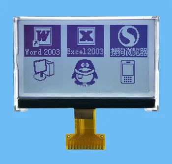 24PIN COG 19296 LCD Varjene Zaslon ST75256 Pogon IC Belo/Modra Osvetlitev ozadja SPI/I2C/Vzporedni Vmesnik
