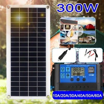 300W 150W Sončna Plošča 12V Sončne Celice 10A-60A Krmilnik Sončne celice za Telefon RV Avto MP3 Pad Zunanji Polnilnik Baterije Ponudbe