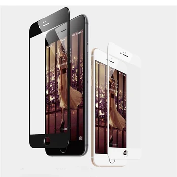 3D Ukrivljen Rob Zaščitni Film za iPhone 7 8plus 6 Polno Kritje Zaščitnik Zaslon kaljeno Steklo Za iPhone8 6s 7 Plus HD film