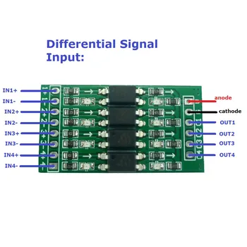 4CH 3.3 V, 5V 12V 24V Digital Logic Ravni Pretvorbo Modul PNP/NPN Iz NPN Optična Izolacija Odbor Za Arduiuo NANO STM32 AVR