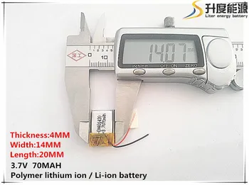 5pcs [SD] 3.7 V,70mAH,[401420] Polimer litij-ionska / Litij-ionska baterija za IGRAČE,MOČ BANKE,GPS,mp3,mp4,mobitel,zvočnike