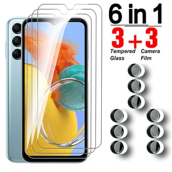 6in1, Kaljeno Steklo Za Samsung Galaxy M14 5G Zaslon Kamere Zaščitnik Samsang M 14 14M SamsungM14 6.6