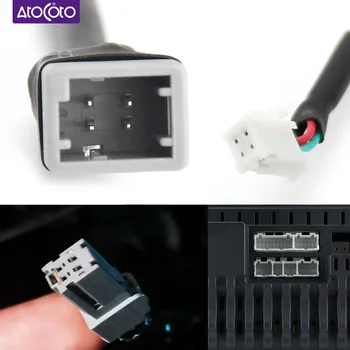Avto 4 Pin USB Adapter, Priključek za Toyota Camry RAV4 Sienna Radio, GPS, Android Avdio Ohrani Original USB