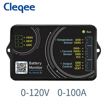 Cleqee KL110F Visoko precizne Bluetooth Coulomb Števec za Litijeve Baterije Avto Zmogljivosti Detektor za Avtodom 100A 120V