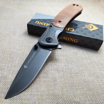 Damask Lovski Nož Kovani Na Prostem, Vojaško Žepni Noži Za Preživetje Naravnost Folding Nož Rezilo Noži Palisander Ročaj Noža