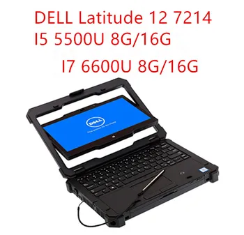 Izjemno Robusten prenosni računalnik 12 inch Tri-dokazilo Zaslon na Dotik Dell Latitude 12 7214 i5/i7 8G/16G SSD PC Osvetljene tipkovnice Win10
