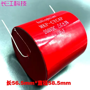 Mkp Rdeče 150uf 157 250v 3% Osno Audio Film Kondenzator