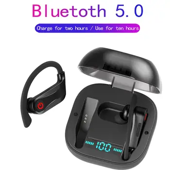 Original HBQ PRO Q62 TWS brezžične slušalke Bluetooth5.0 Stereo Šport slušalke primeru 950mah Nepremočljiva uho kavelj Slušalke, MIKROFON PK