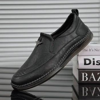 Poslovni Čevlji blagovne Znamke Moških Priložnostne Čevlji Dihanje Zdrs na Mens British Superge Mehko Usnje Loafers Vroč Grah Čevlji za Moške