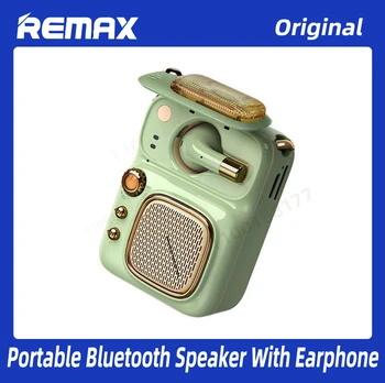 Remax Brezžični Zvočnik Mini Prenosni Avdio 4 v 1 Čepkov RB-M59 Bluetooth Slušalke Zvočnik Lahko Podpira TF Kartice Moda FM Radio