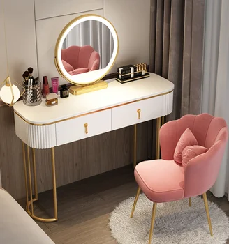 Salon spalnica sodobne preprosto razkošje svetlobe majhen družinski mini Nordijska toaletno mizico