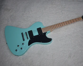 Tovarno prodajo oblikovan električna kitara, modro nebo, telo, javorjev vrat, HH pickup, lahko prilagodite.