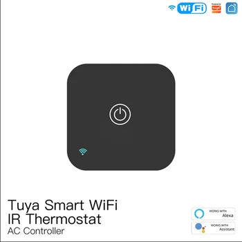 Wifi IR Termostat Upravljavca AC Dotik Gumb Smart Življenje Tuya APLIKACIJO Brezžična Temperatura Vlažnost Senzor Glas